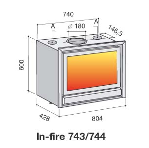 In-Fire 743/744 - rysunek techniczny